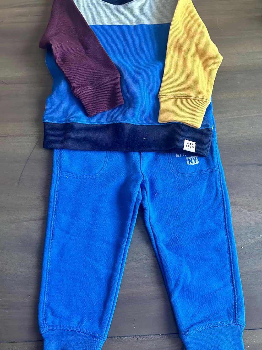 GAP Bright Royal Blue Kids Jogger Pants and Top